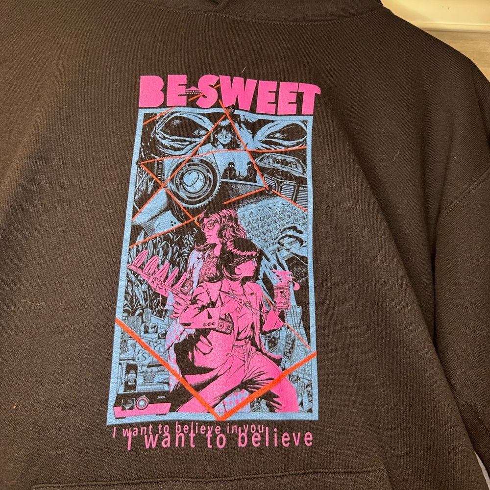 Japanese Breakfast “Be Sweet” Black Hoodie - Size Small​ - Picture 2 of 4